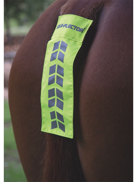 Equi-Flector Reflective Horse Tail Flap - High Visibility Safety Gear for Night Riding & Training