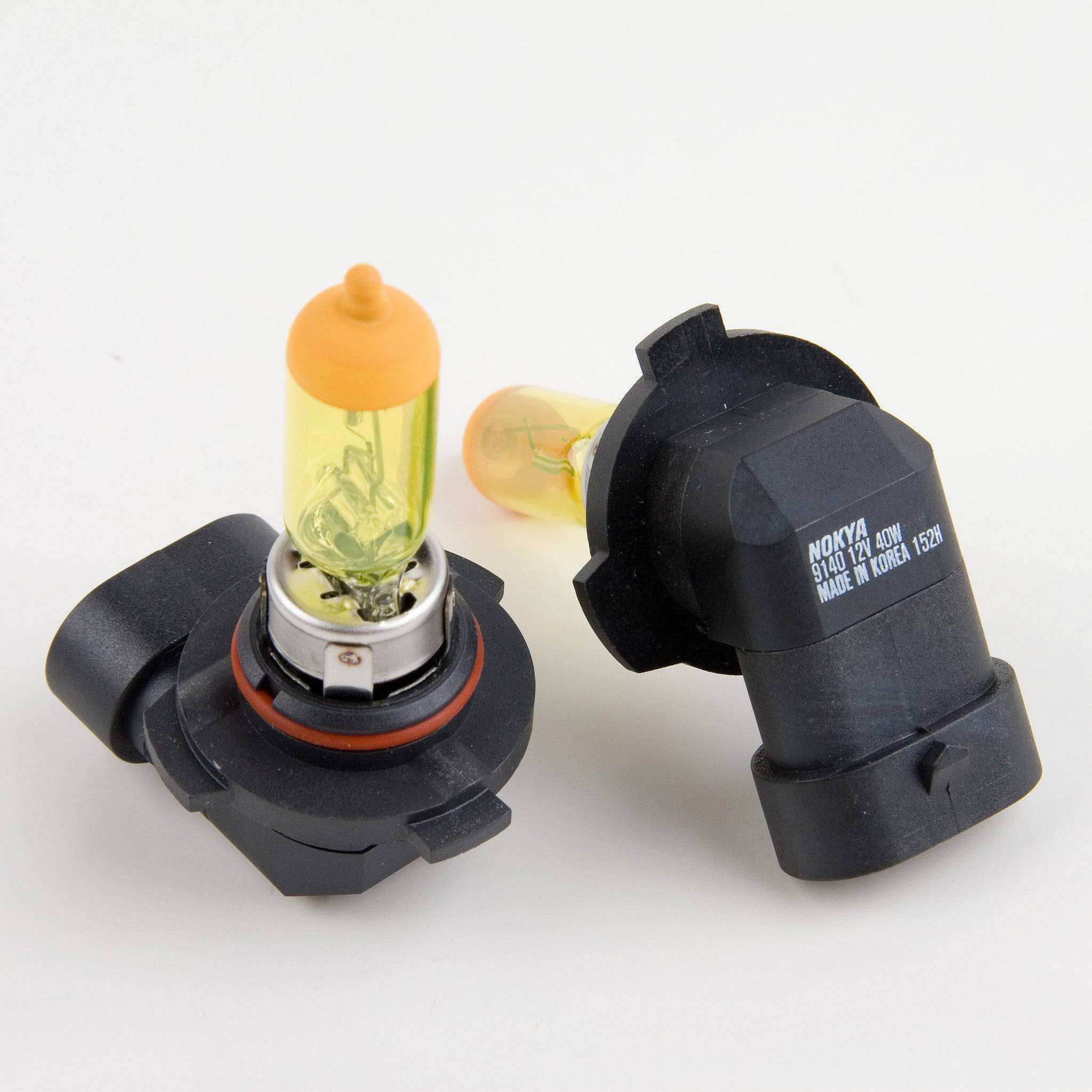 Nokya Hyper Yellow 9140 Light Bulbs - 2500K Warm Yellow Light, 40W Equivalent (Stage 1) - Perfect for Fog Lights, Off-Roading & Classic Car Headlights