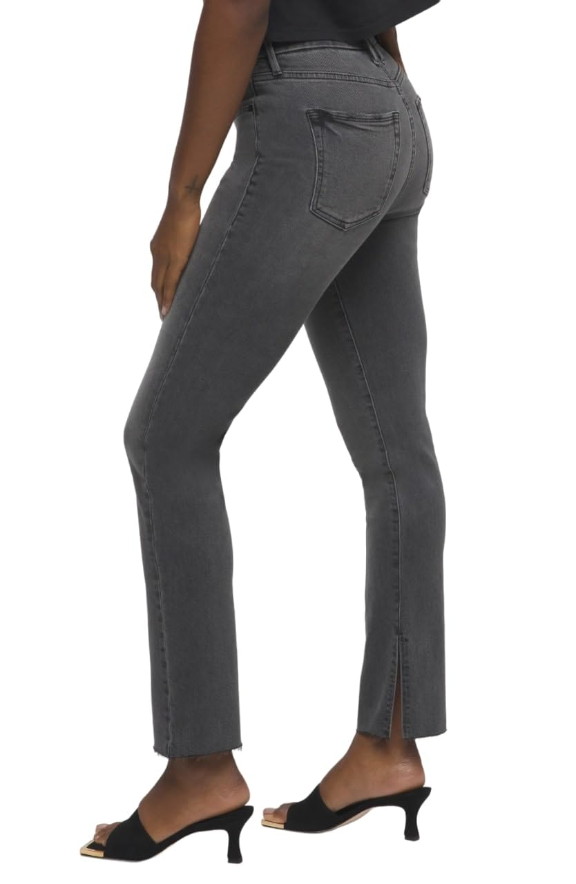 Good American Good Boy Black Jeans for Men - Slim Fit Stretch Denim Pants for Casual Wear & Everyday Style