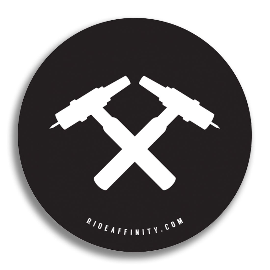 Affinity 3 Round Torch Decal Stickers - Waterproof Vinyl Decals for Cars, Laptops, Windows - Perfect for Outdoor Enthusiasts and Camping Gear Decoration