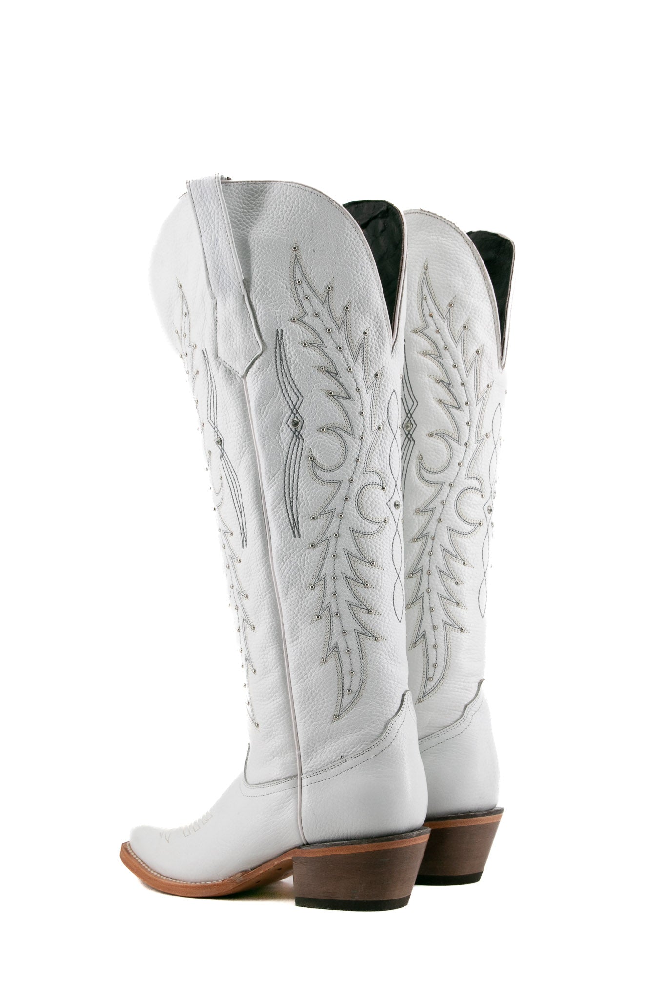 Paulina Women's Tall Wide Calf Cowgirl Boots - Comfortable Snip Toe Western Riding Boots for Country Dancing, Rodeo & Outdoor Activities