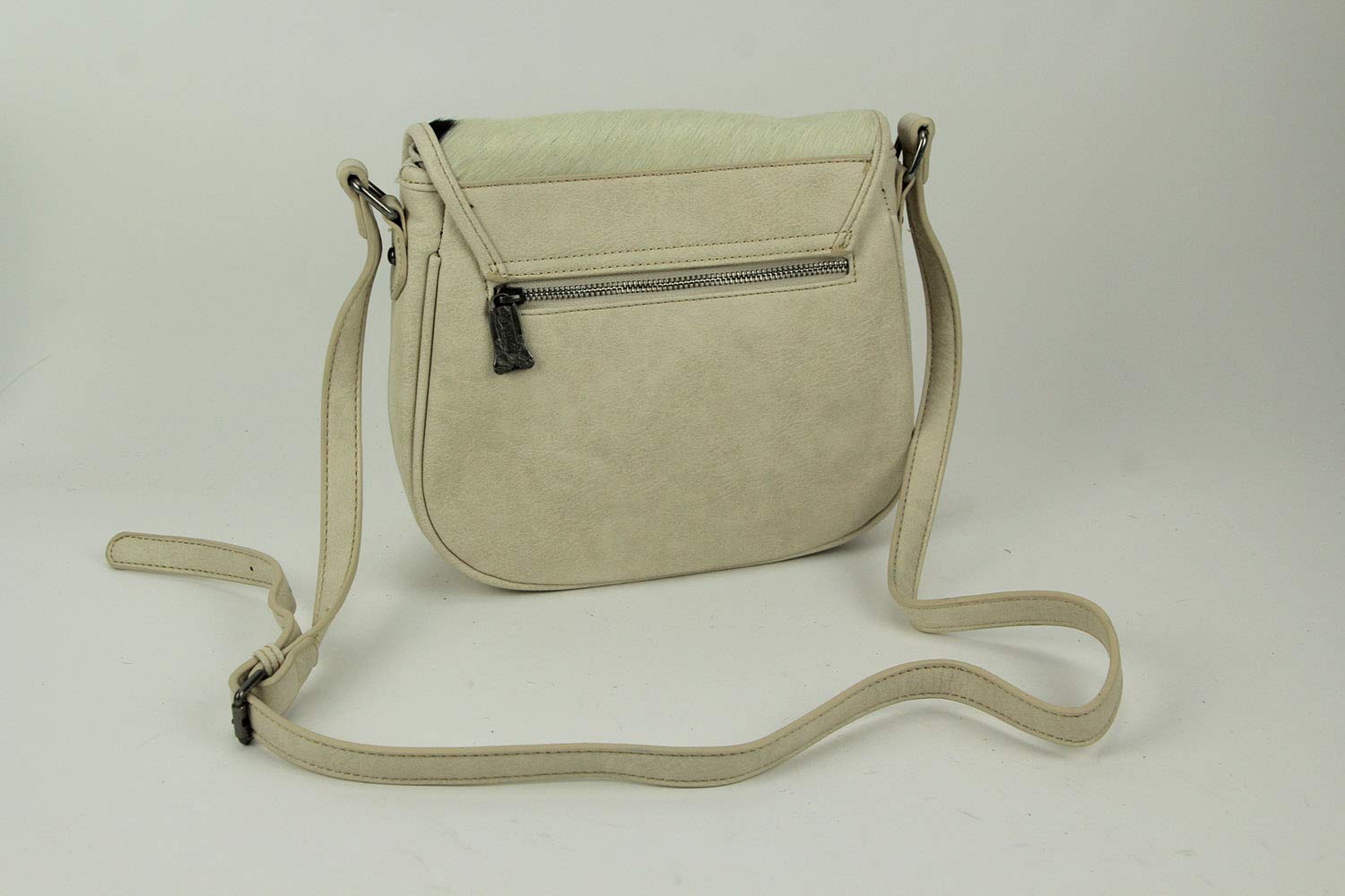 Montana West Trinity Ranch Hair-On Leather Crossbody Saddle Bag for Women - Western Style Tooled Purse with Adjustable Strap, Perfect for Rodeo, Country Music Festivals & Everyday Use