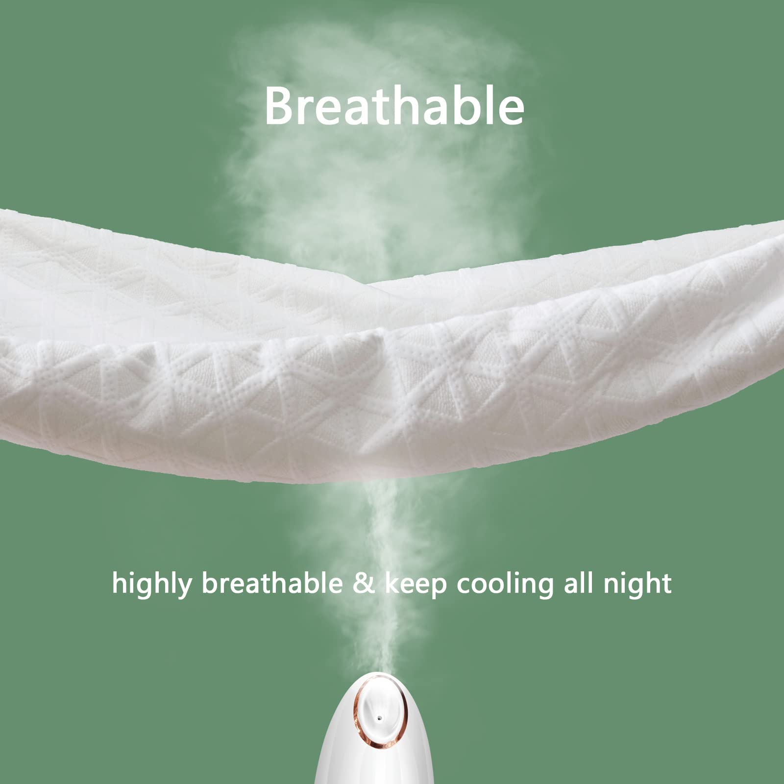 Premium 100% Waterproof Mattress Protector Twin XL Size - Breathable 3D Air Fabric Cooling Mattress Pad Cover - Soft, Noiseless & Washable Bed Cover for 8