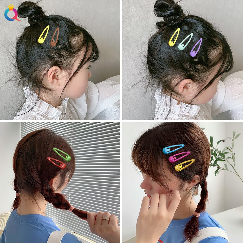 10-Piece Glitter BB Water Drop Hair Clip Set for Women - Cute Fashion Hairpins & Hairgrips for Girls - Perfect for Parties, Weddings, and Daily Styling