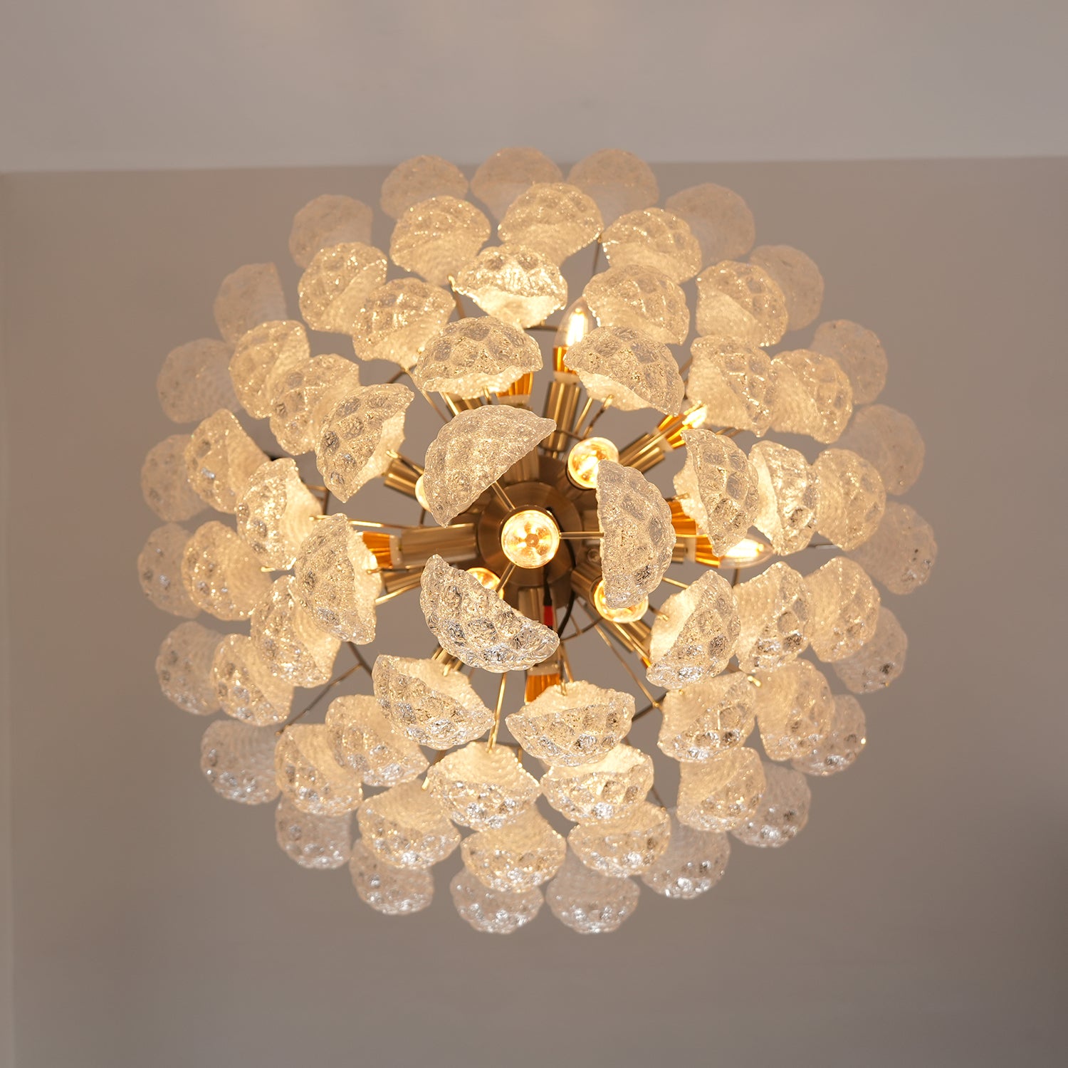 Exquisite Murano Glass Droplet Chandelier - Handcrafted Italian Crystal Pendant Light for Dining Room, Living Room & Bedroom Decor