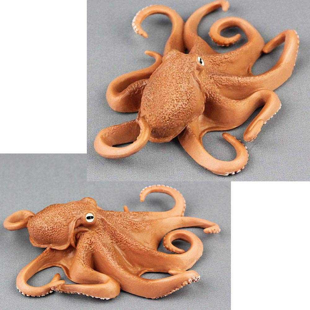 2 Pack Dutch Kraken Octopus Aquarium Decor - Lifelike Artificial Sea Creature Ornament for Fish Tank, Terrarium & Home Decor | Perfect Underwater Theme Decoration for Aquascaping & Ocean Lovers