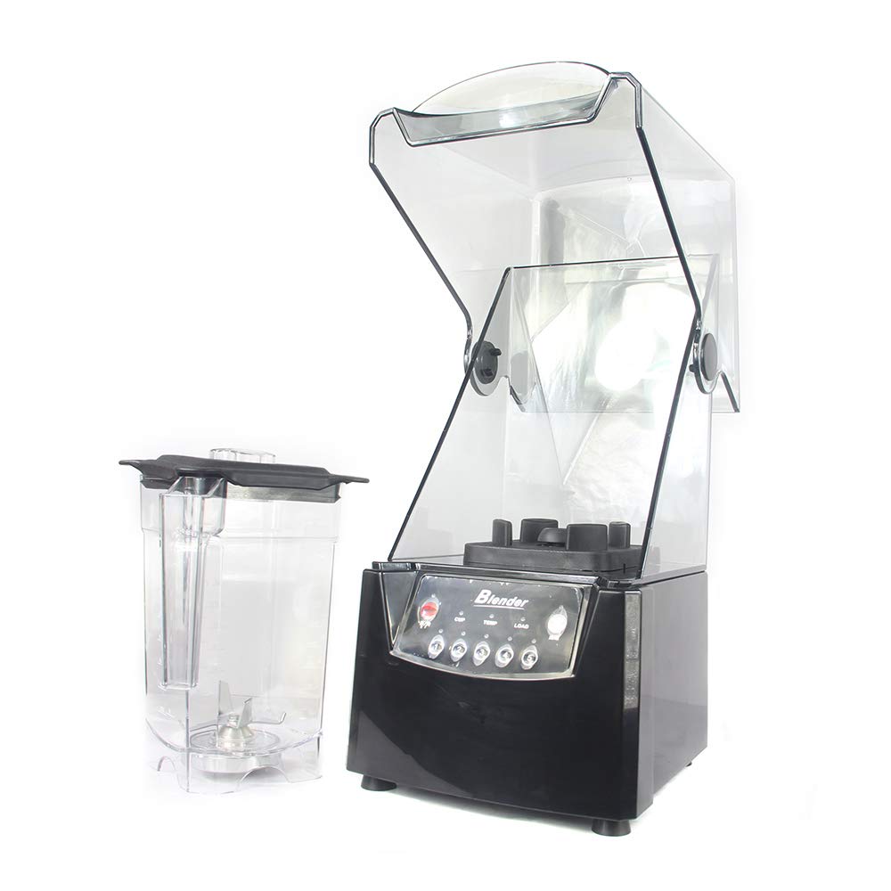 110V 2200W High-Power Commercial Blender - 1.8L Quiet Countertop Blender for Smoothies, Shakes & Ice Crushing | Professional Soundproof Blender with Shield Enclosure | Perfect for Restaurants, Juice Bars & Home Kitchens