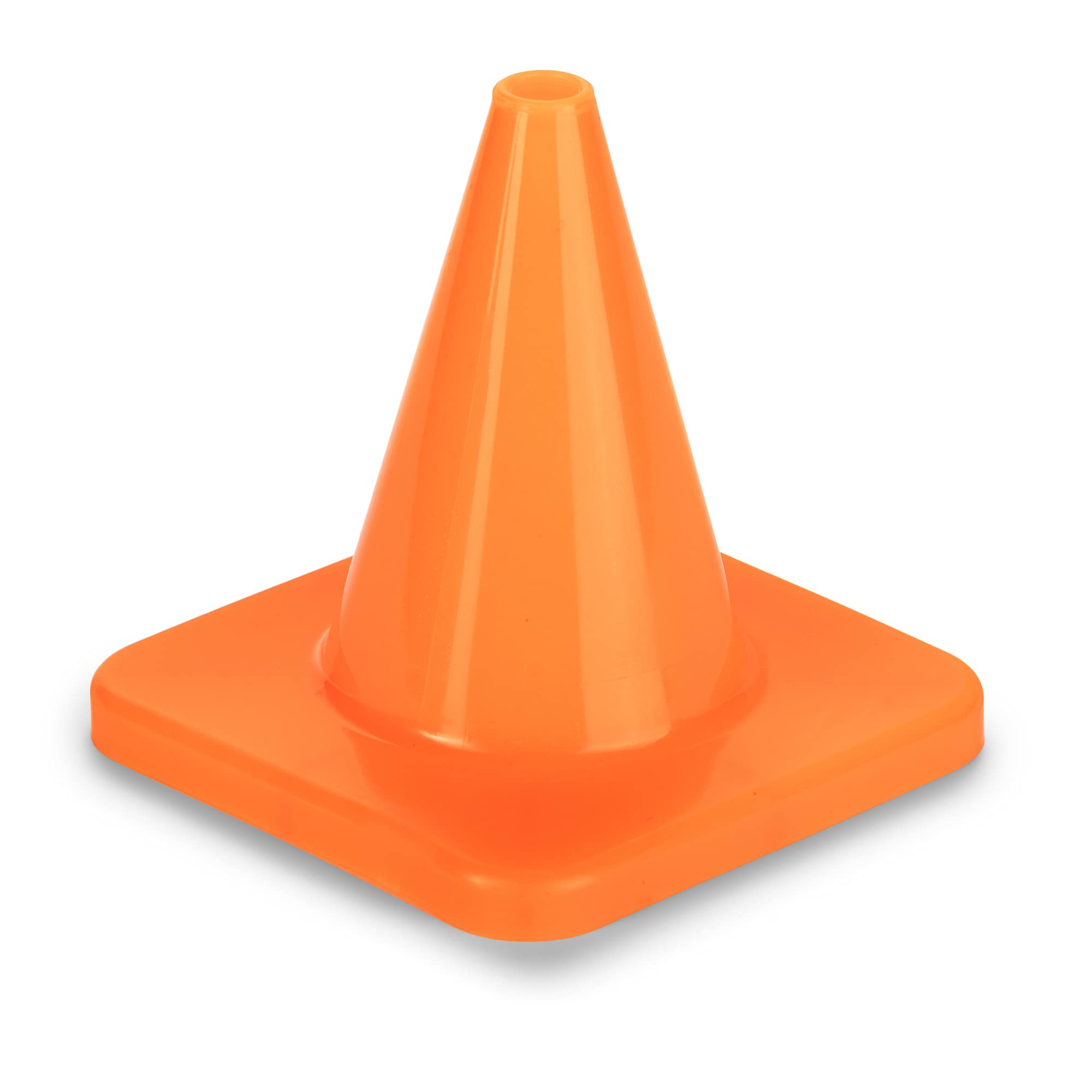 Champion Sports High Visibility Flexible Vinyl Cones - Bright Safety Cones for Sports Training, Traffic Control & Outdoor Activities