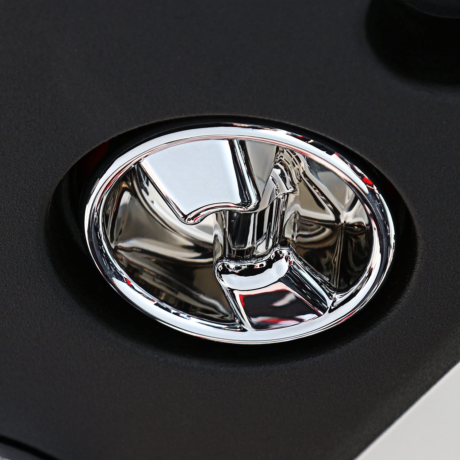 2007-2018 Jeep Wrangler JK JKU 2/4 Door Roof Top Mounting Knob Screw Cover - Chrome Interior Accessories for Hardtop & Soft Top Installation & Protection