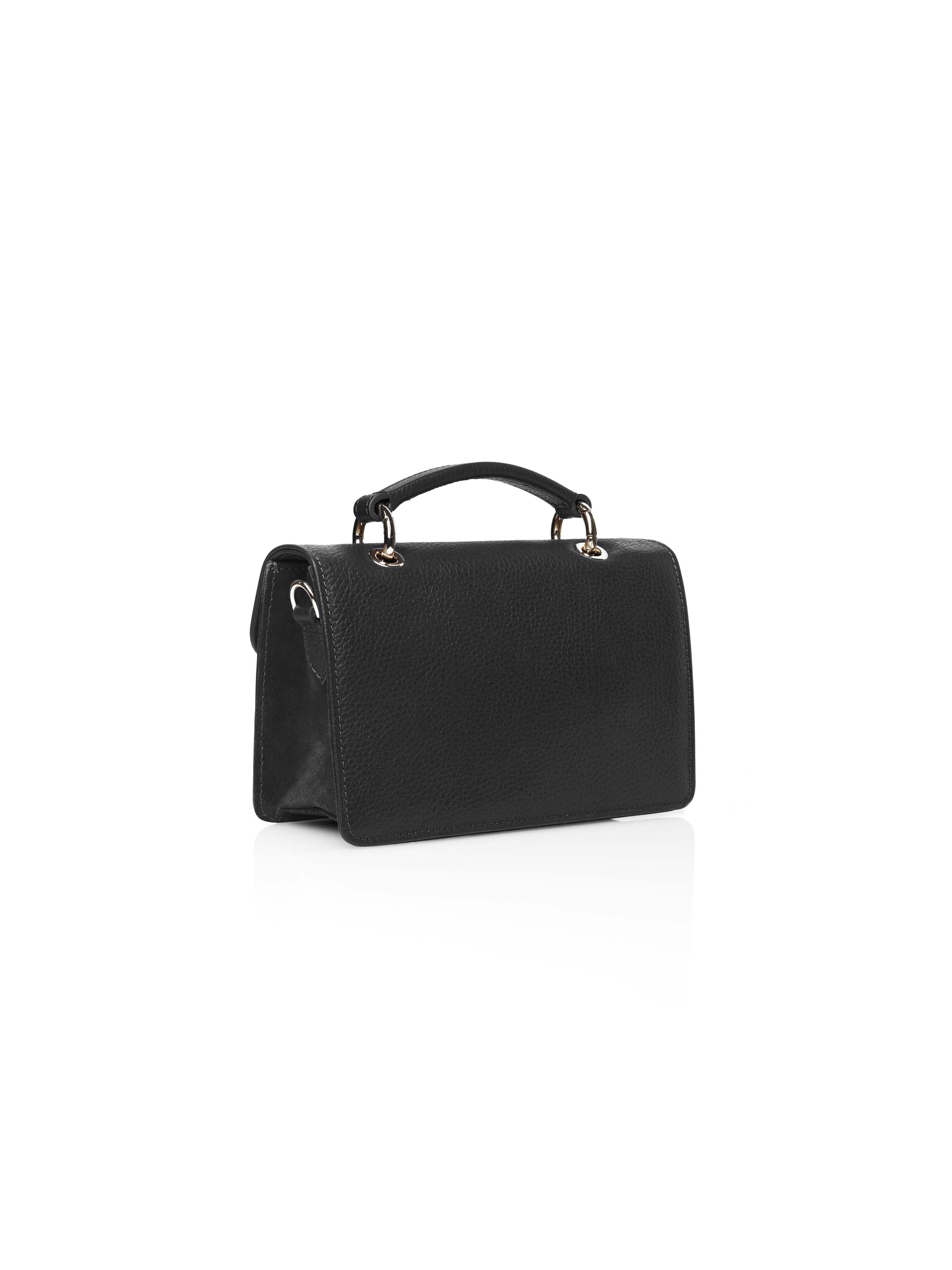 Loxley Mini Cross Body Bag for Women - Black Leather & Suede Shoulder Purse - Perfect for Travel, Shopping & Everyday Use