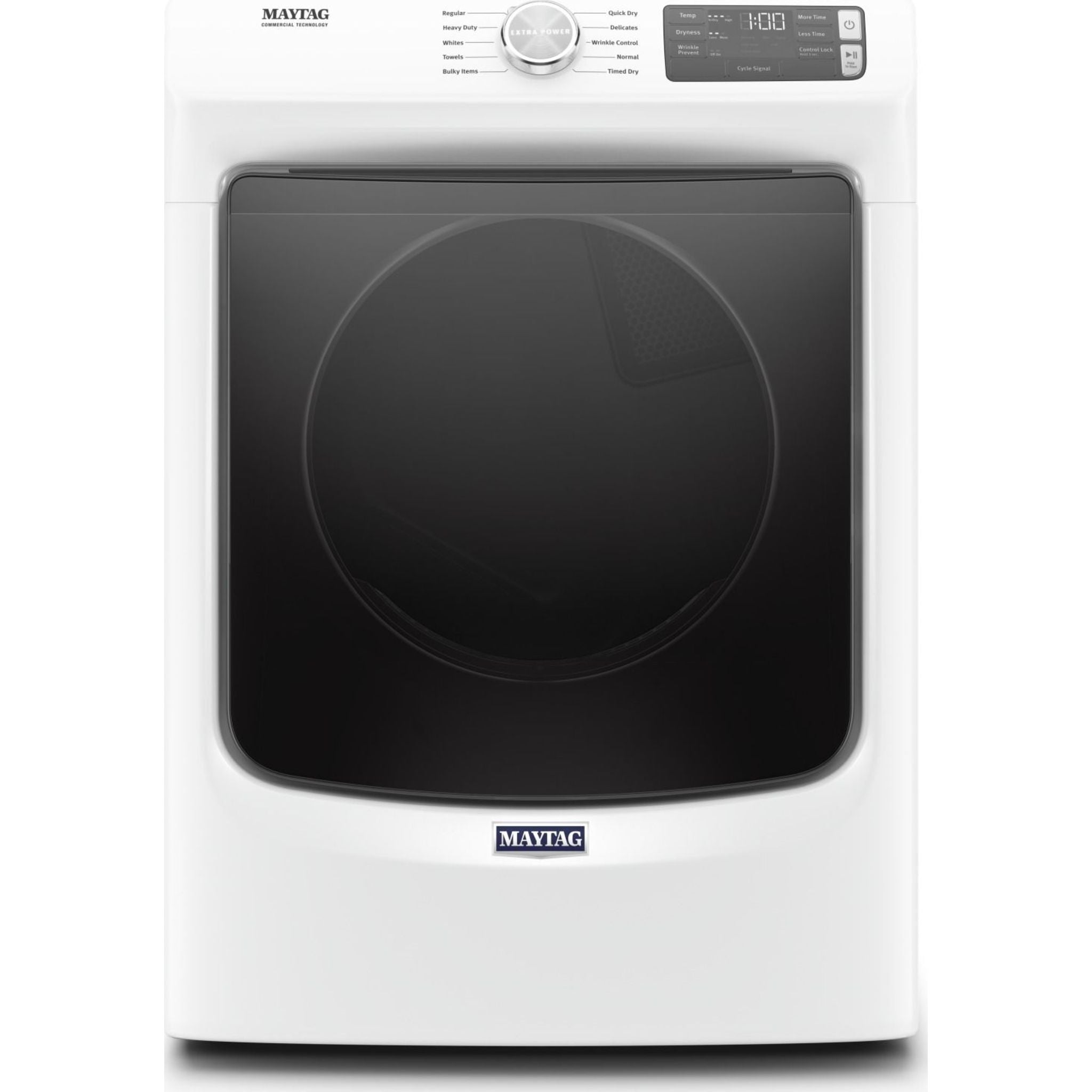 Maytag YMED5630HW 7.0 Cu. Ft. Electric Dryer - White | Energy Efficient, Large Capacity Laundry Appliance for Home & Apartment Use