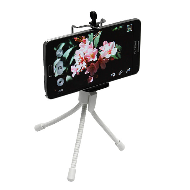 Portable Mini Tripod Stand with Universal Phone Mount for iPhone, Samsung & Other Smartphones - Perfect for Vlogging, Video Calls & Hands-Free Photography