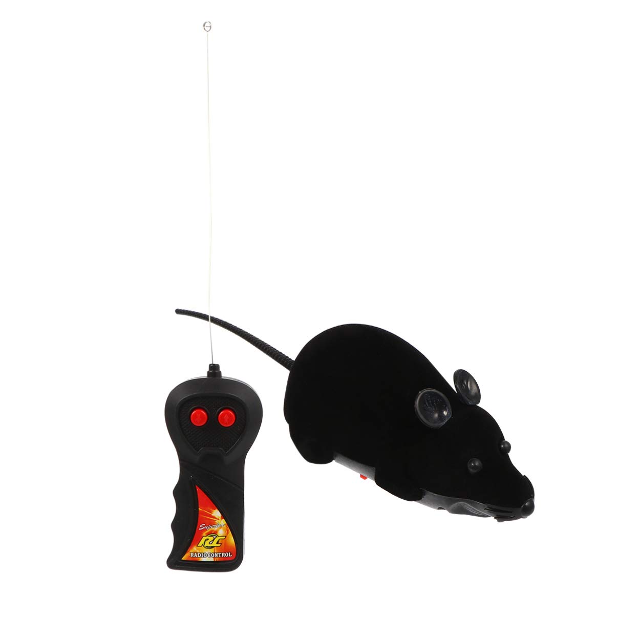 NUOBESTY Realistic Remote Control Fake Rat Toy - Halloween Prank Joke, Christmas Gag Gift, Spooky Plush Mouse for Cats, Dogs & Kids - Perfect for Pranks, Parties & Scare Tactics