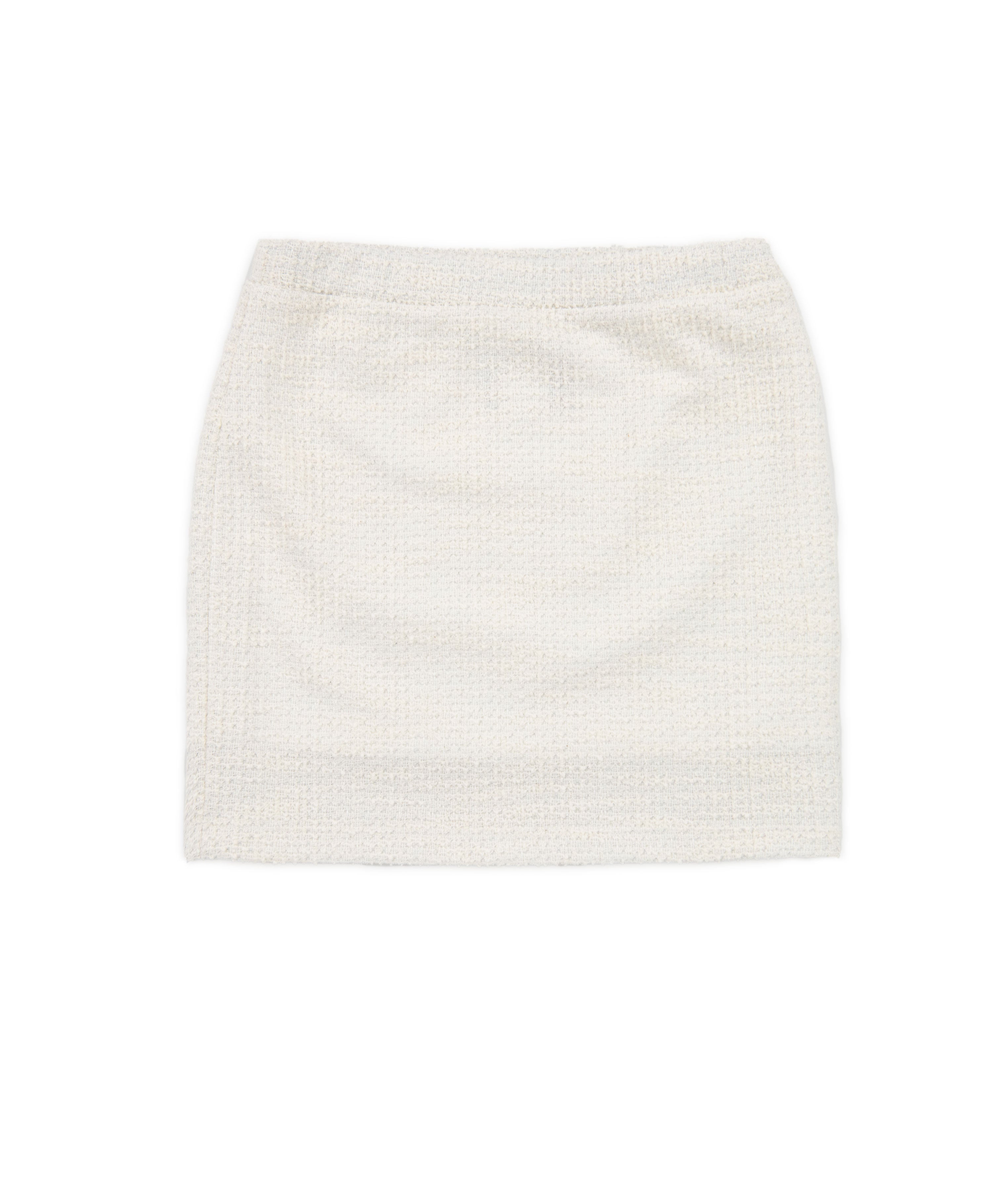 Debra Girls Tara Ivory Boucle Straight Skirt - Elegant A-Line Skirt for Women, Perfect for Office, Party & Casual Wear | Soft Boucle Fabric, Comfortable Fit, Versatile Fashion Staple