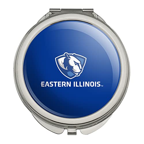 Eastern Illinois University Panthers Logo Compact Travel Purse - Stylish Handbag with Mirror for Makeup, School & Game Day Essentials | Perfect for College Students, Alumni & Fans
