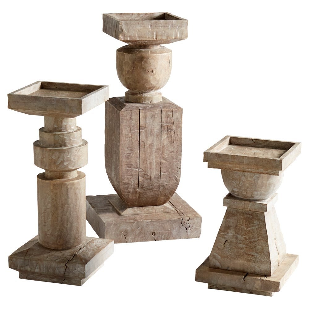Cyan Design 11290 Weathered Grey Large Control Sculpture - Modern Home Decor for Living Room, Office & Garden