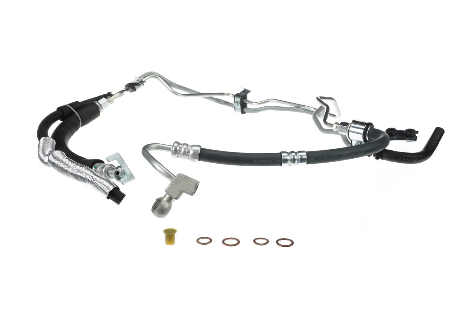 Sunsong 3403674 Power Steering Hose Assembly - High Performance Replacement for Smooth Steering - Perfect for Chevy, GMC, Ford, Dodge Trucks & SUVs