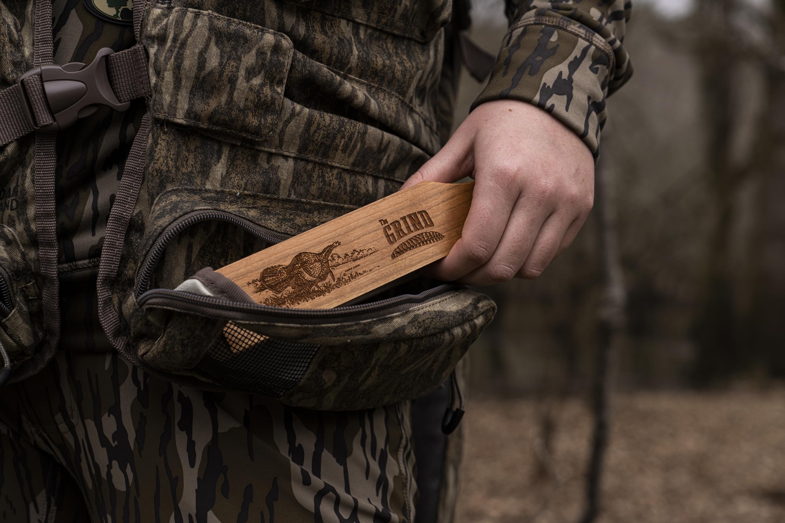 Premium Wooden Turkey Box Calls - The Grind Box Calls for Novice & Pro Hunters | Durable, Multiple Sizes & Designs | Perfect for Hunting, Training & Outdoor Adventures
