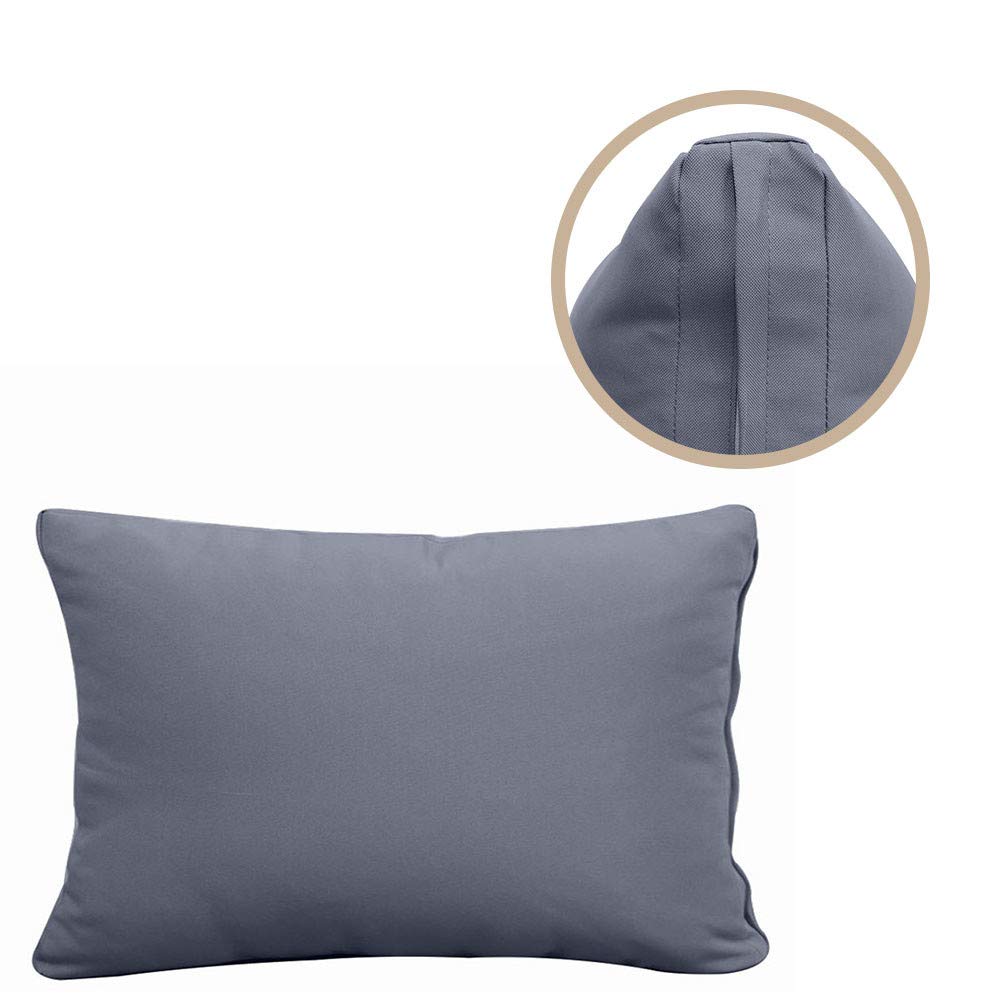 Style2 AD001 5-Piece Knife Edge Outdoor Daybed Mattress Cushion Set with Bolster Pillows - Perfect for Patio, Poolside & Garden Lounging