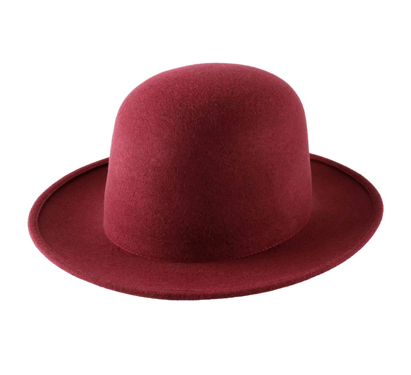 Nude Poet Wool Felt Bowler Hat - Packable, Water Repellent, Wide Brim Fedora for Men & Women - Perfect for Outdoor Events, Travel, and Fashion Accessories