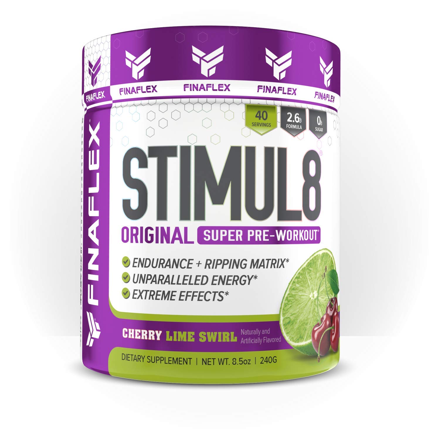 Stimul8 Pre-Workout Supplement - Cherry Limeade Flavor, 6.5oz | Energy & Focus Booster for Gym & Fitness | Redefine Nutrition