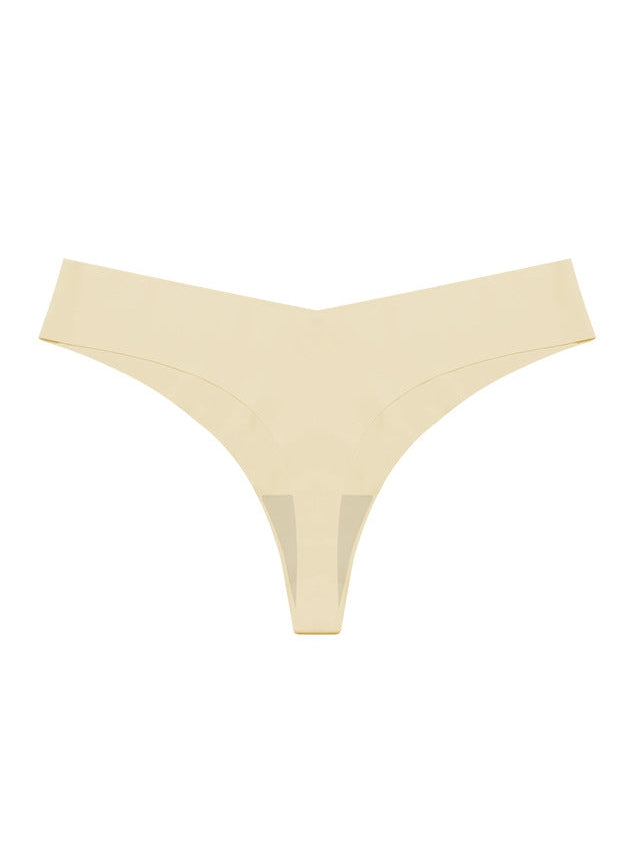 ZASUWA Women's Seamless V-Shape Waisted T-Back Underwear - Sexy Comfortable Lingerie for Everyday Wear & Special Occasions