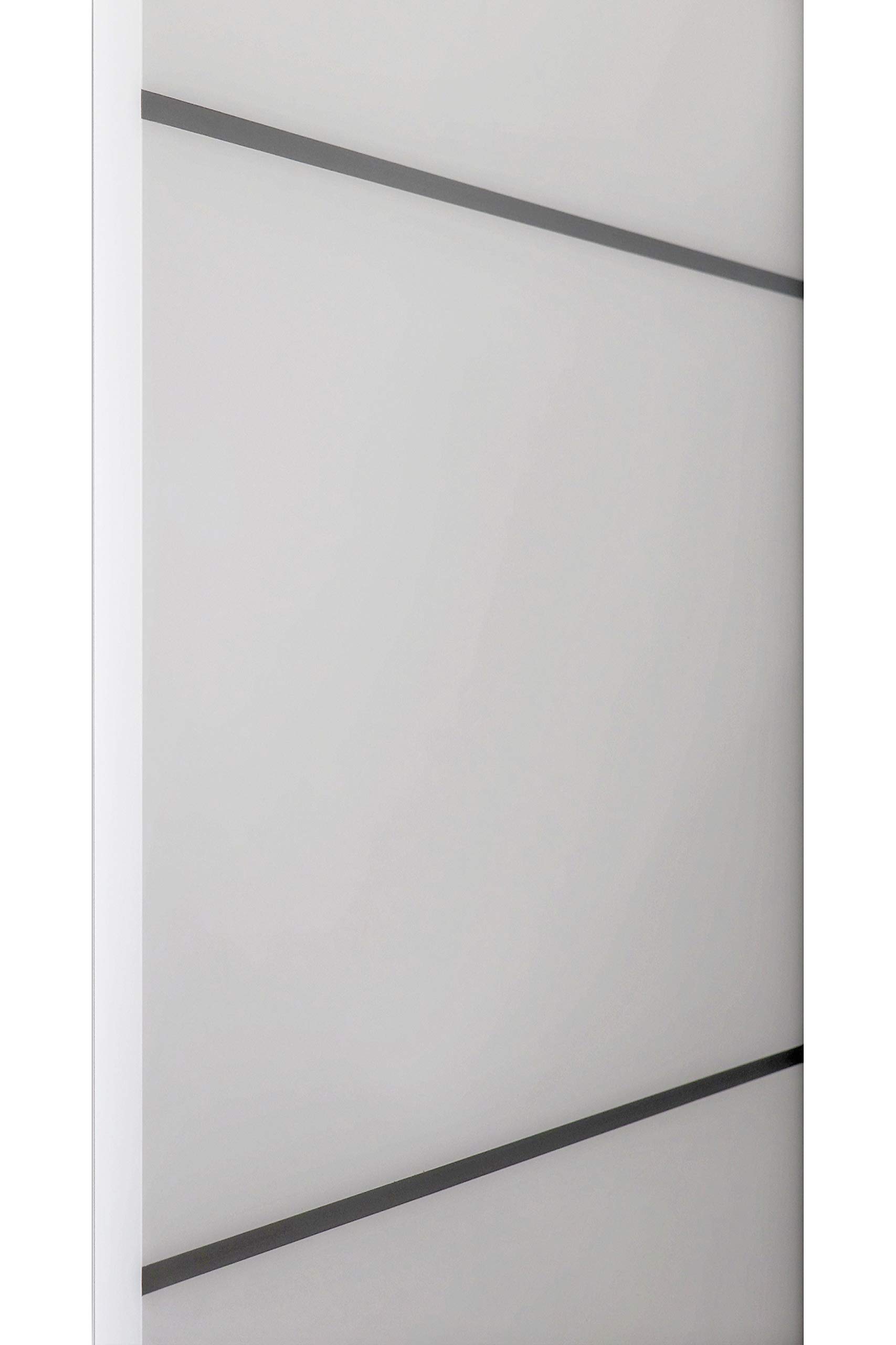 Planum 0020 Matte White Closet Bypass Sliding Doors 64x84 - Modern Solid Core Wardrobe Doors with Hardware, Rails, Trims & Steel Hangers Set | Perfect for Bedroom, Walk-in Closet & Home Organization