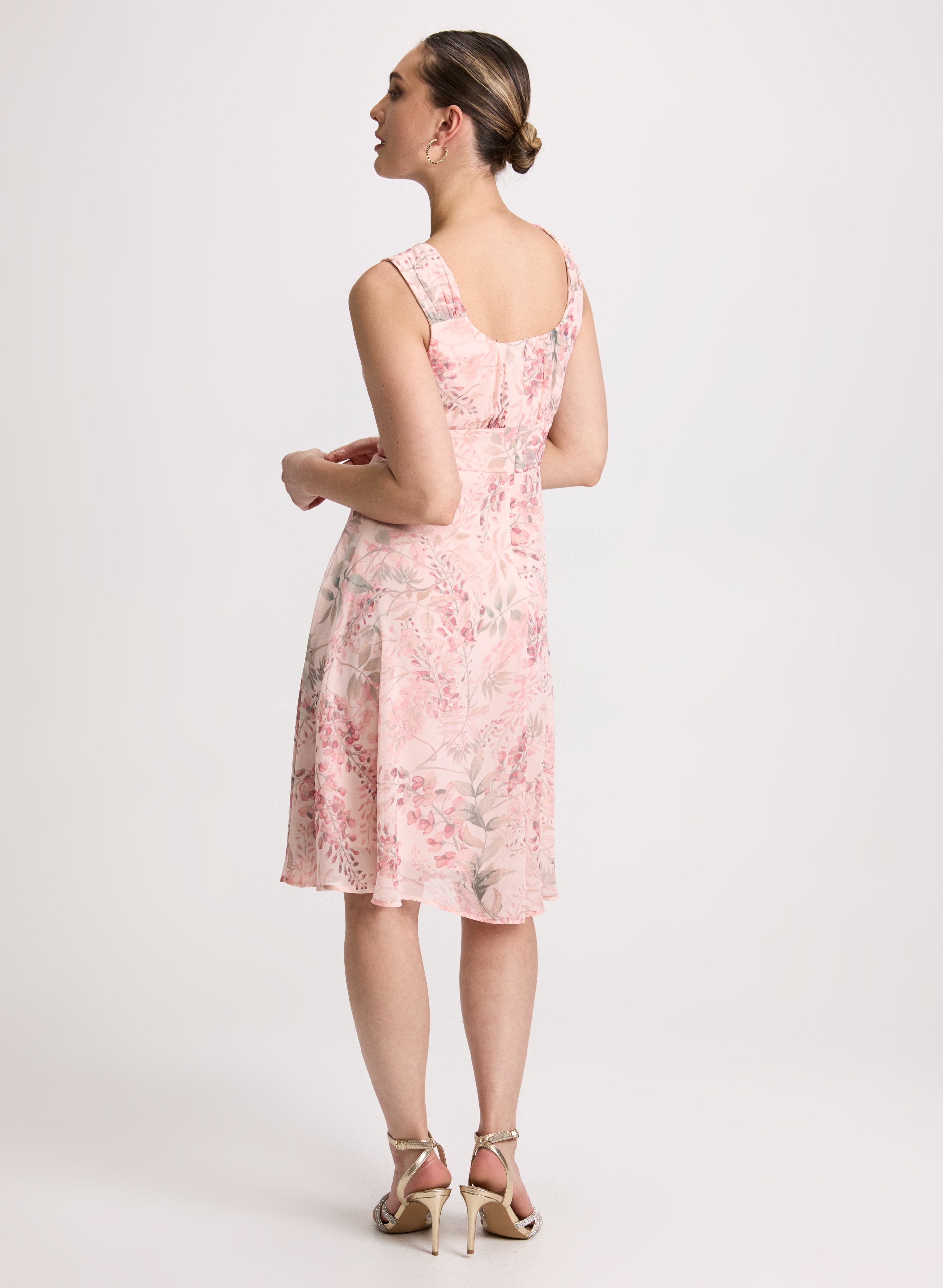 Floral Empire Waist Dress for Women - Summer Boho Maxi Dress with V-Neck & Flowy Skirt | Perfect for Beach Vacations, Weddings & Date Nights