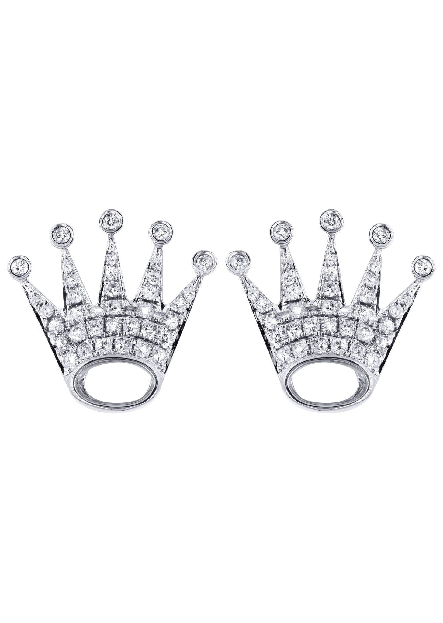 14K White Gold Diamond Earrings for Men - 0.86 Carat Stud Earrings | Perfect for Weddings, Gifts & Special Occasions