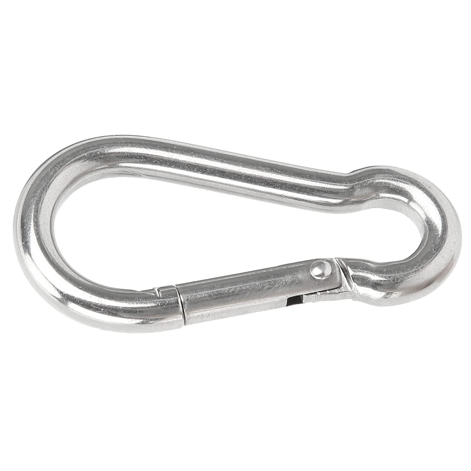 Stainless Steel Snap Hooks 10Pcs - Durable Spring Carabiner for Rope & Safety Gear