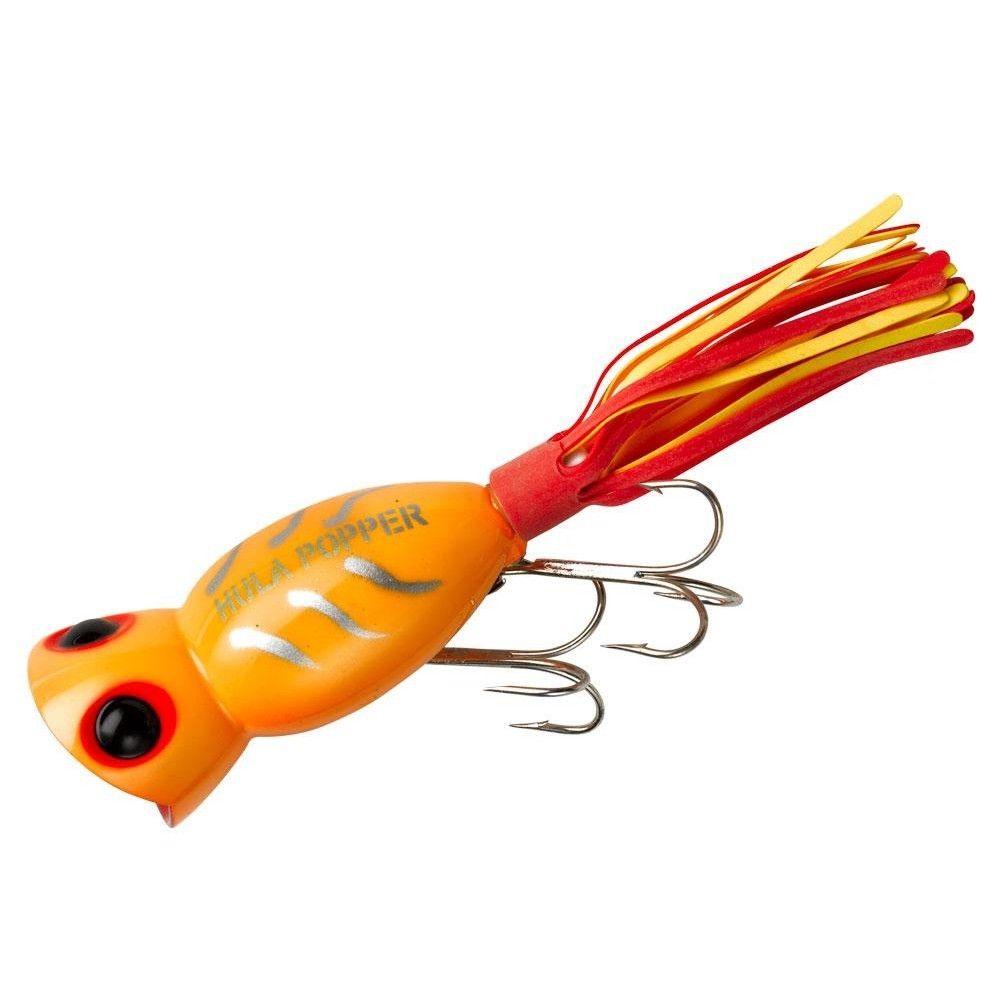 Arbogast Hula Poppers - Topwater Fishing Lures for Bass, Trout & Pike - Weedless Hollow Body Design for Freshwater & Saltwater Fishing - Perfect for Morning & Evening Topwater Strikes