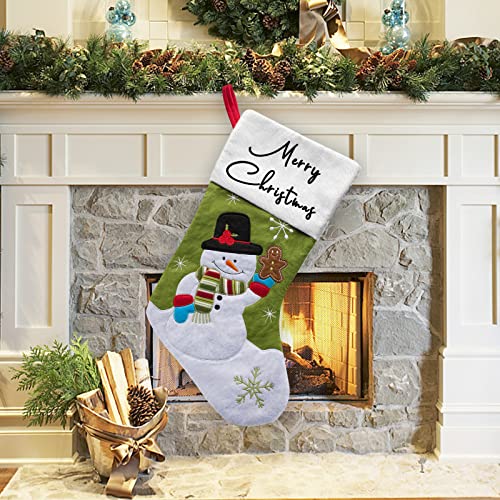 Stocking-1-snowman White