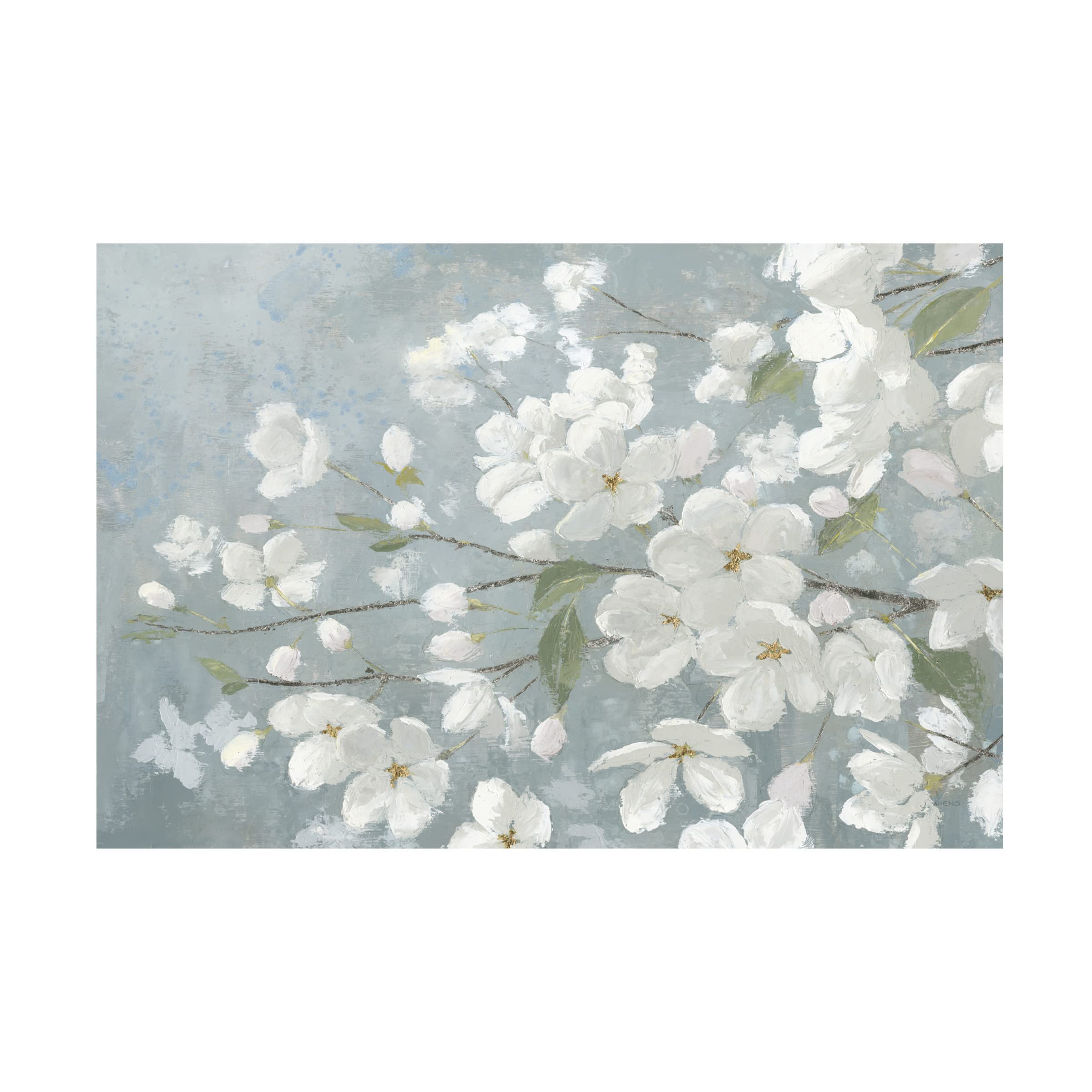 James Wiens 'Spring Beautiful Gray' Canvas Wall Art Print - Modern Home Decor for Living Room, Bedroom & Office - Trademark Fine Art Collection