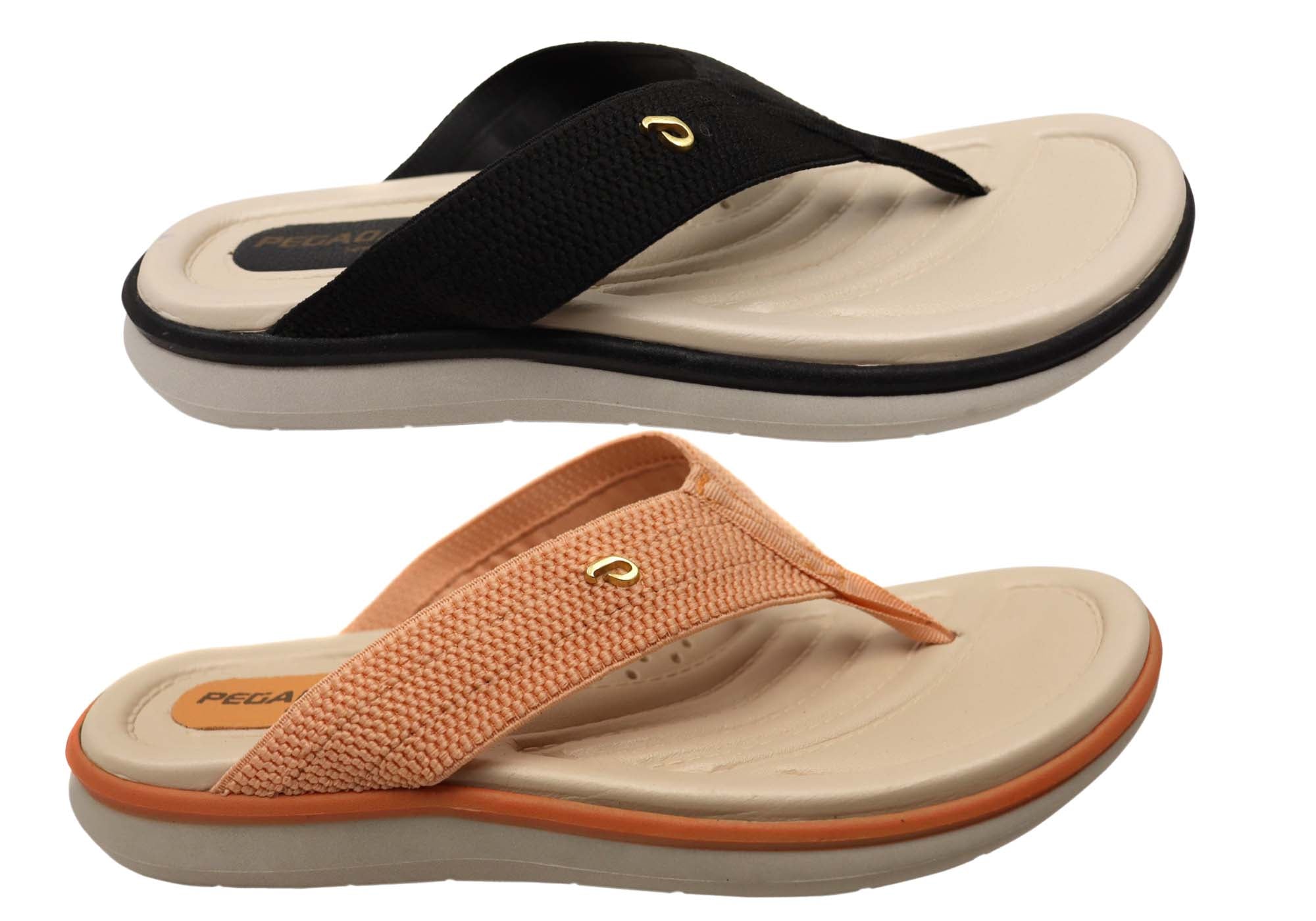Pegada Aveny Women's Comfortable Brazilian Thong Sandals - Stylish Flip Flops for Beach, Pool & Summer Vacations