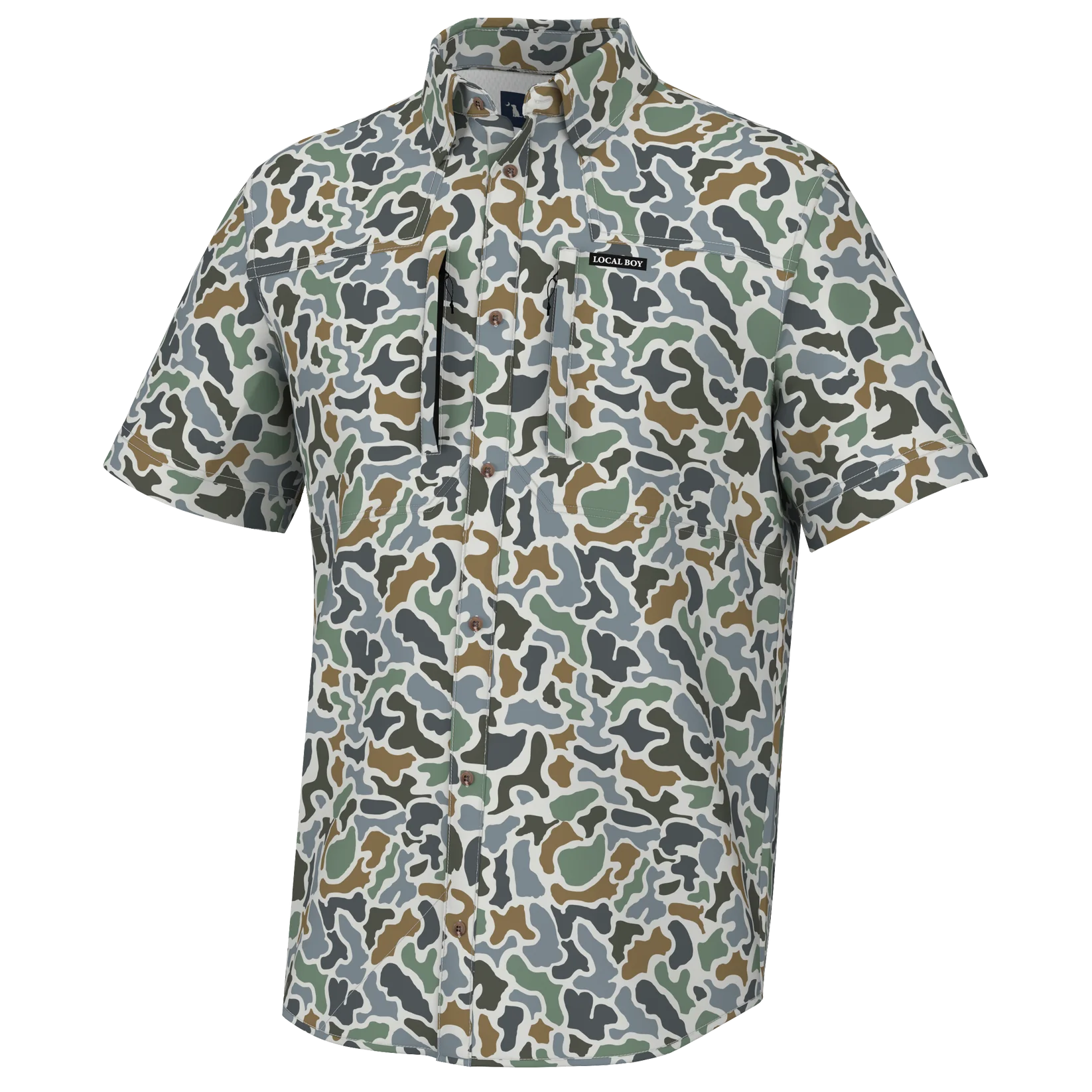 Local Boy Backcountry Fishing Shirt - Breathable Quick-Dry Performance Shirt for Men - Perfect for Fly Fishing, Hiking & Outdoor Adventures