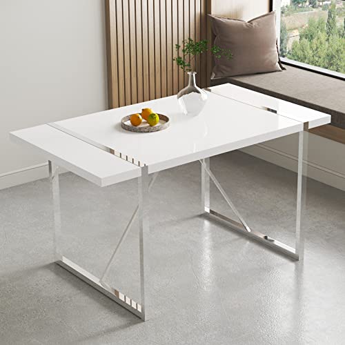55'' White Table