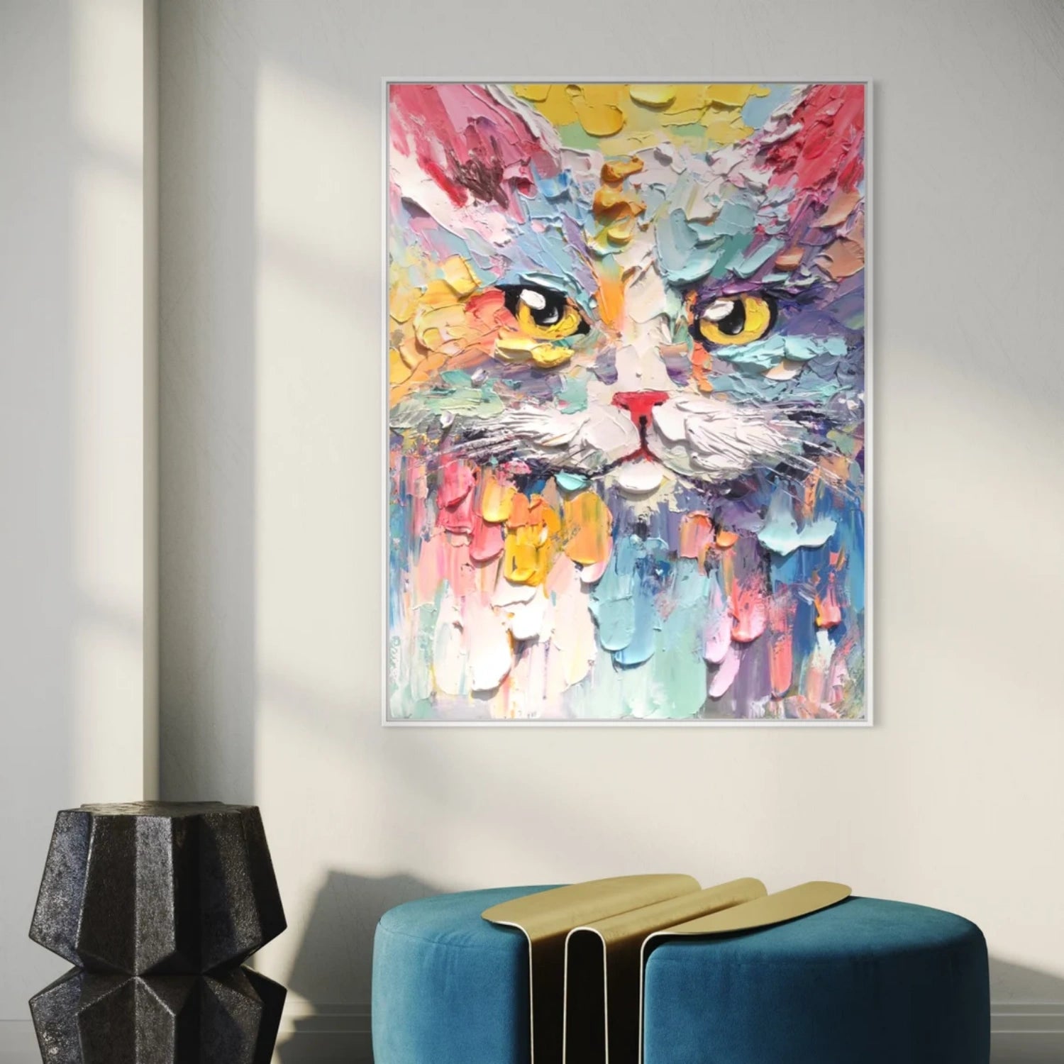Animal Art Painting #AP140 - Handmade Canvas Wall Art for Home & Office Decor | Perfect for Living Room, Bedroom & Gift Ideas