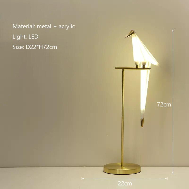 Stylish Crane The Bird LED Floor Lamp - Modern Lighting for Living Room, Bedroom & Office Decor