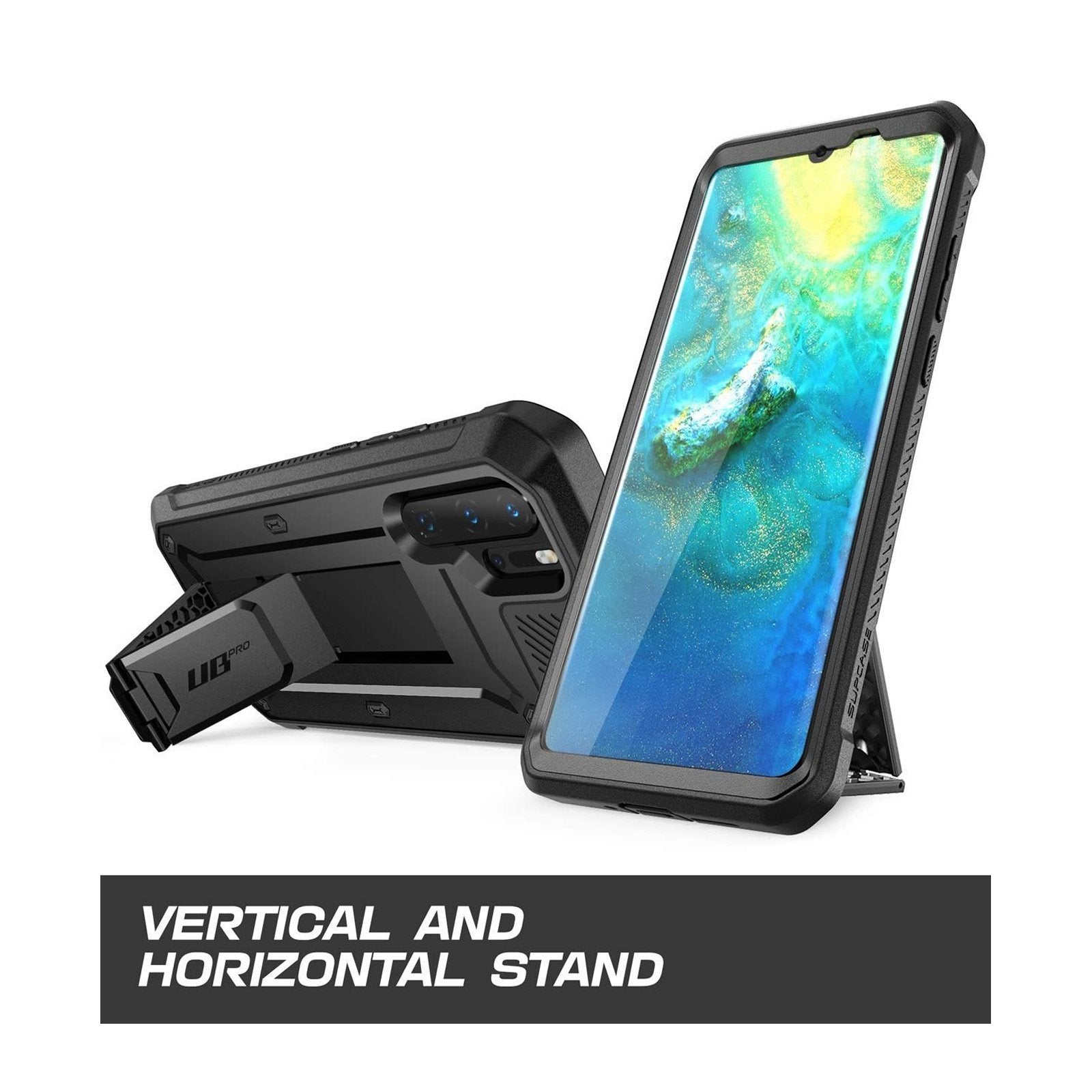 Huawei P30 Pro Unicorn Beetle Pro Rugged Holster Case - Shockproof, Drop Protection, Heavy Duty Armor Cover with Belt Clip - Perfect for Outdoor, Construction & Extreme Sports