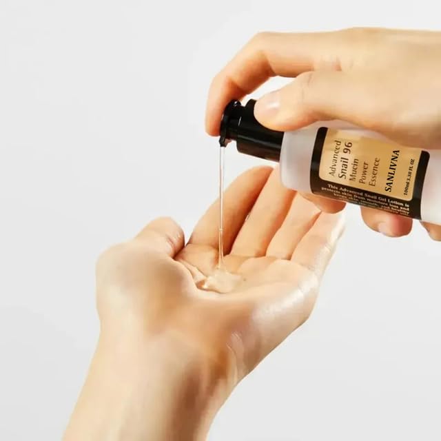 Advanced Snail 96% Mucin Power Essence - 3.38 fl oz / 100ml Anti-Aging Face Serum for Wrinkles & Fine Lines, Skin Firming & Tightening, Brightening Glow - Perfect for Night Routine & Daily Skincare Regimen