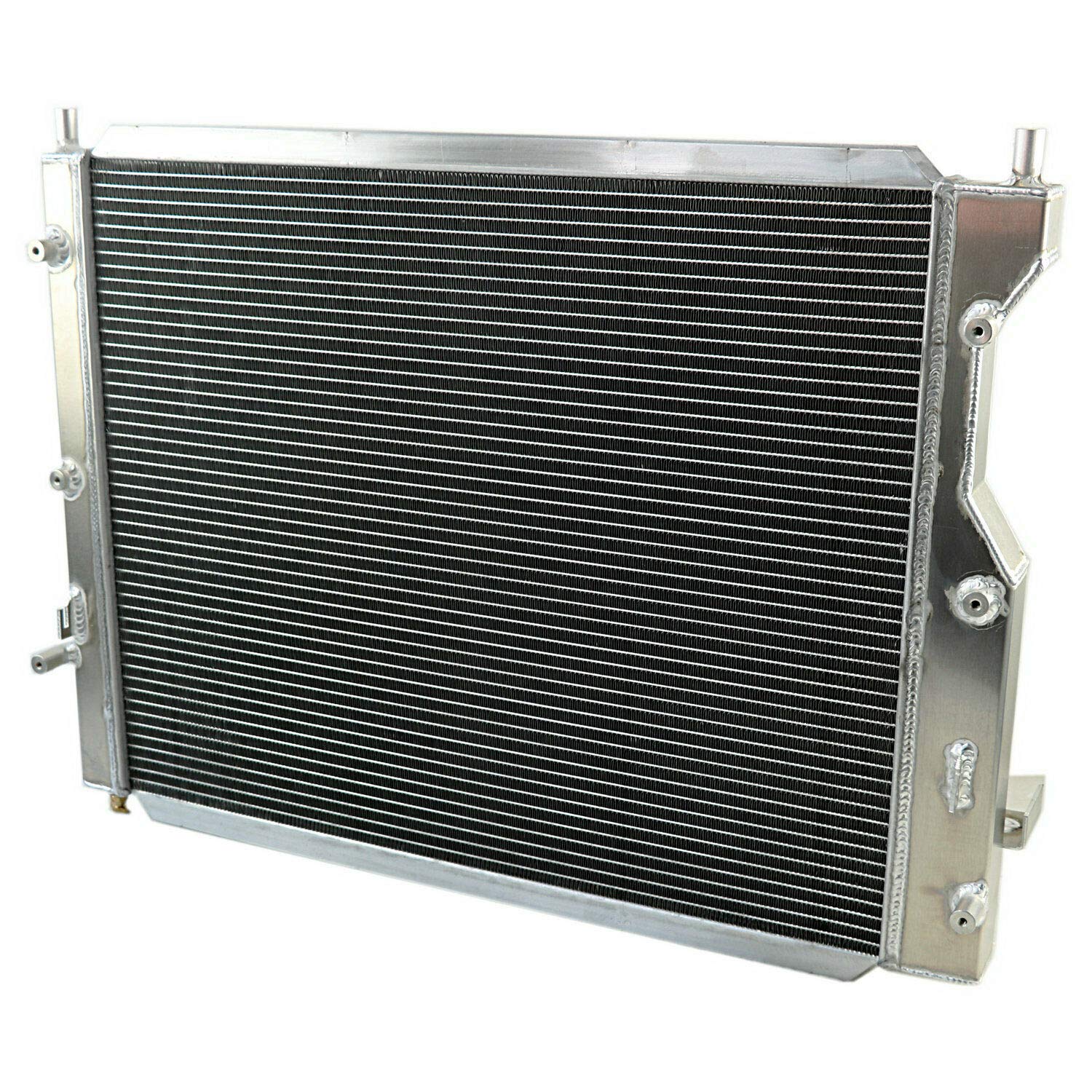 High-Performance Aluminum Radiator Replacement for 2005-2014 Ford Mustang 3.9L-5.0L V8 - 3-Row Core with Electric Fan Shroud & Thermostat Kit - Perfect for Racing, Off-Road & Daily Driving
