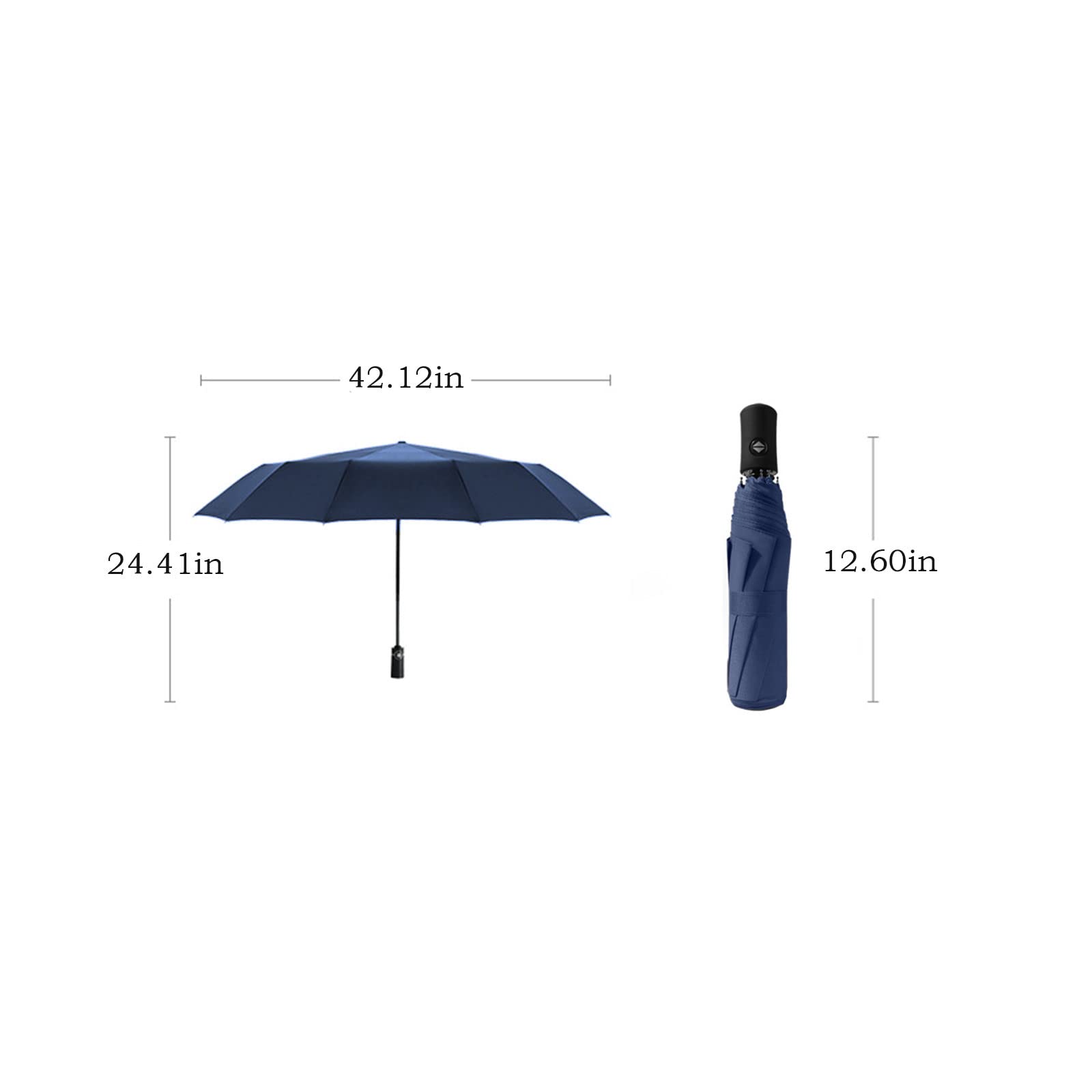 Compact Automatic Travel Umbrella - Windproof & Waterproof UV Protection Golf Umbrella for Men & Women - Perfect for Travel, Commuting, and Outdoor Activities