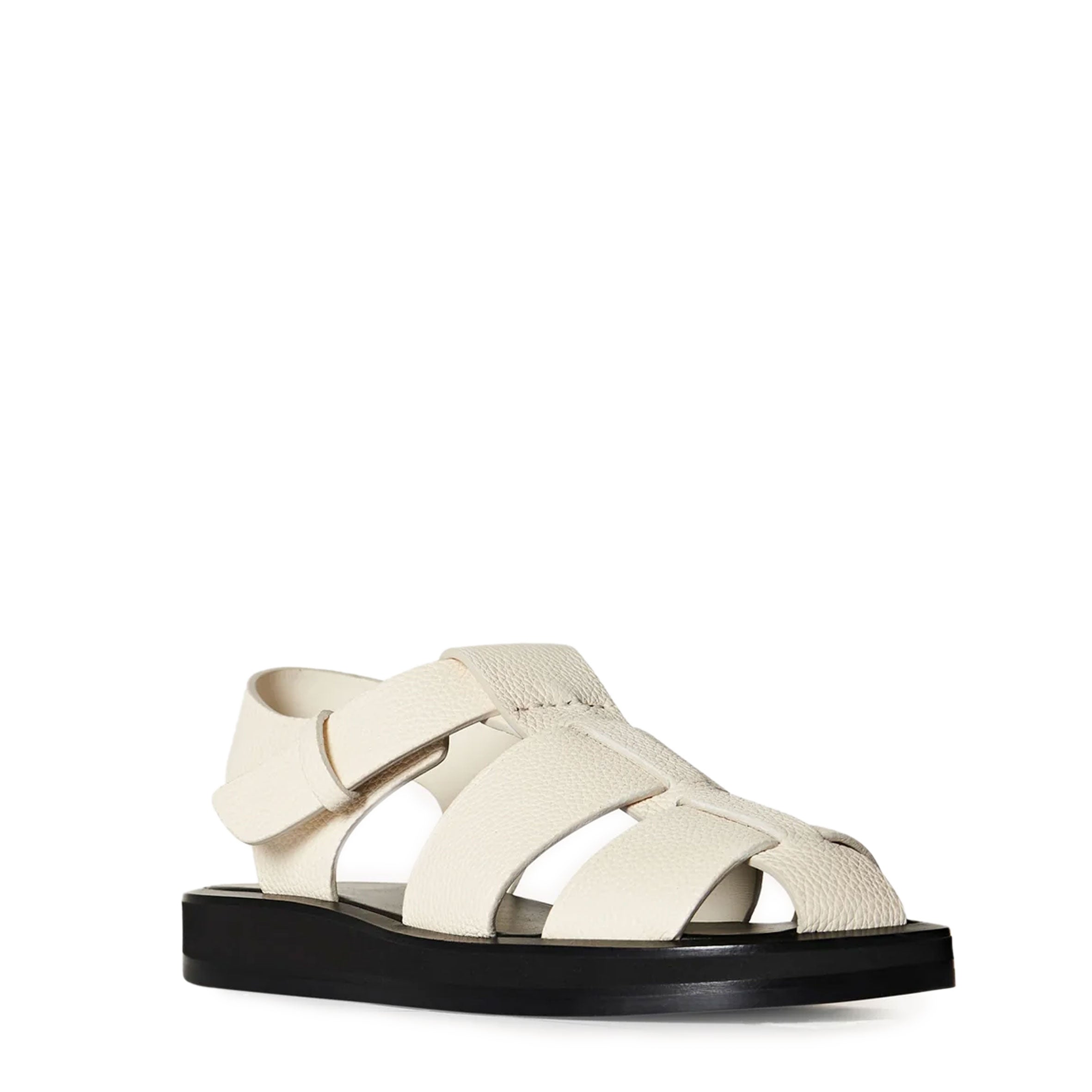 Comfortable Fisherman Sandal in Ivory | Breathable Leather Summer Sandals for Women | Perfect for Beach, Vacation & Casual Outings