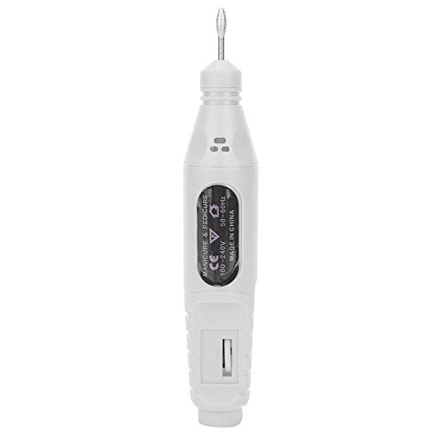 Professional Electric Nail Drill Kit - 20000RPM Portable Nail Polishing Pen with 6 Drill Bits, DIY Nail Art Machine & Manicure Tool (White) | Perfect for Home Salon, Nail Art Enthusiasts & Professional Manicurists