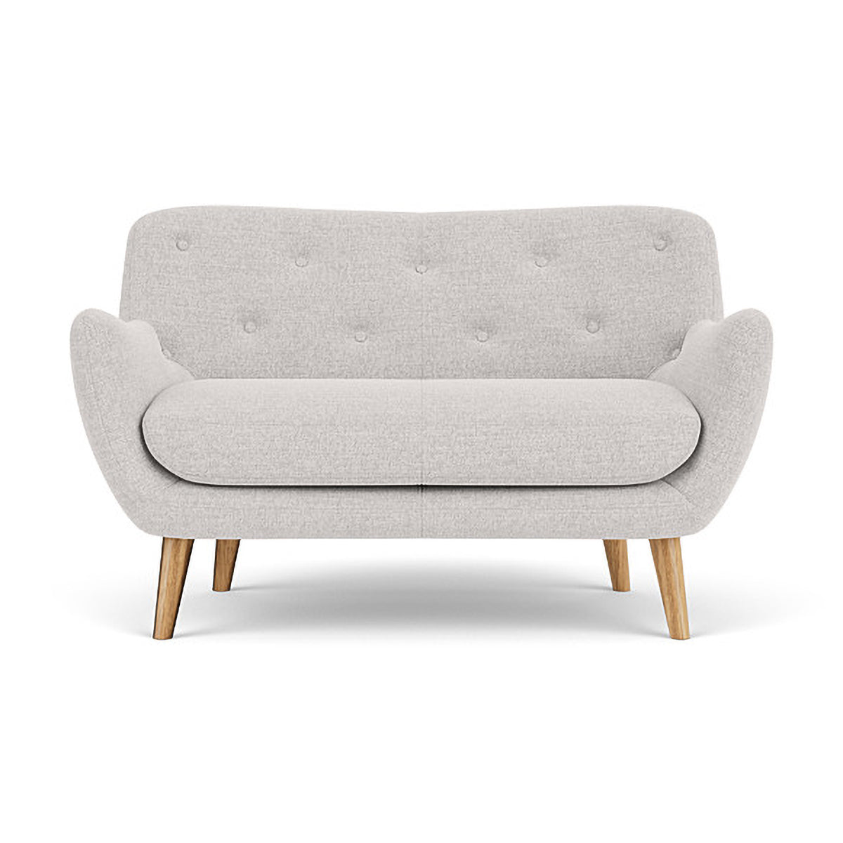 Herman Fabric 2 Seater Sofa - Modern Living Room Couch for Small Spaces, Apartment & Home Decor - Comfortable Loveseat with Soft Upholstery for Relaxing, Entertaining & Cozy Lounging