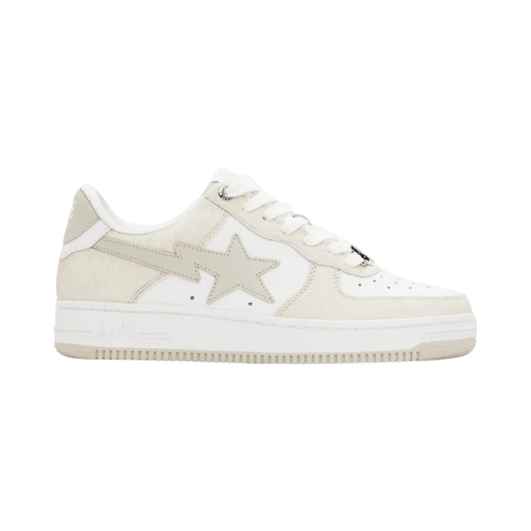 BAPE Bapesta Low Sneakers in Off White - Stylish Streetwear for Men & Women | Perfect for Casual Outfits and Urban Fashion