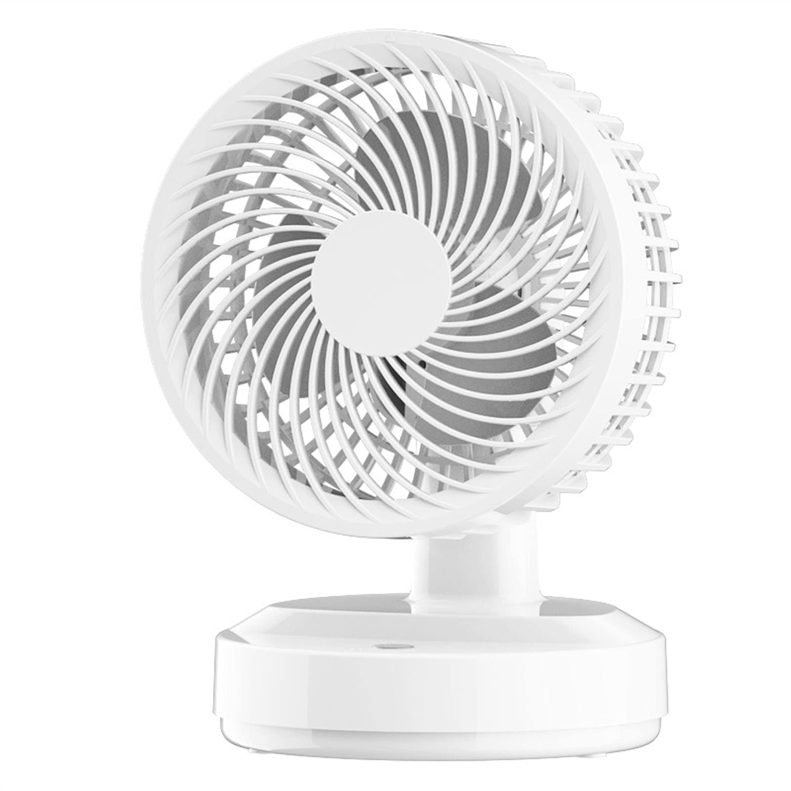 SKNONR USB Desk Fan - Silent Shaking Head Fan for Home, Office & Dormitory | Portable Air Circulation Fan with 2 Speeds (White) | Perfect for Study, Work & Bedroom Cooling