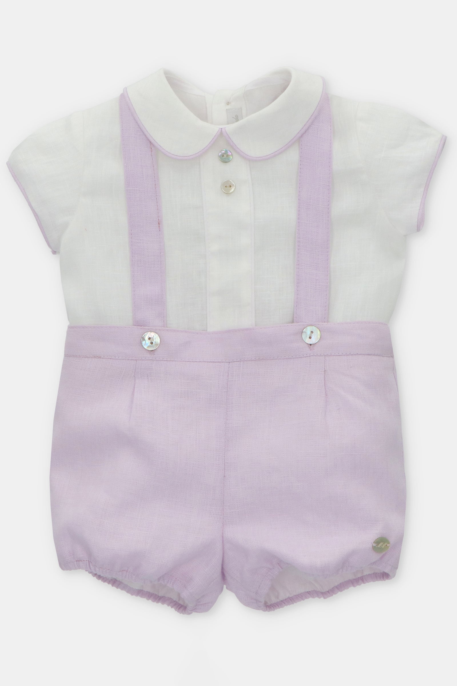 Stylish Wilfred Lavender Shirt & Jam Pants with Suspenders Outfit | Vintage-Inspired Casual Wear for Women | Perfect for Office, Date Night & Spring Outings