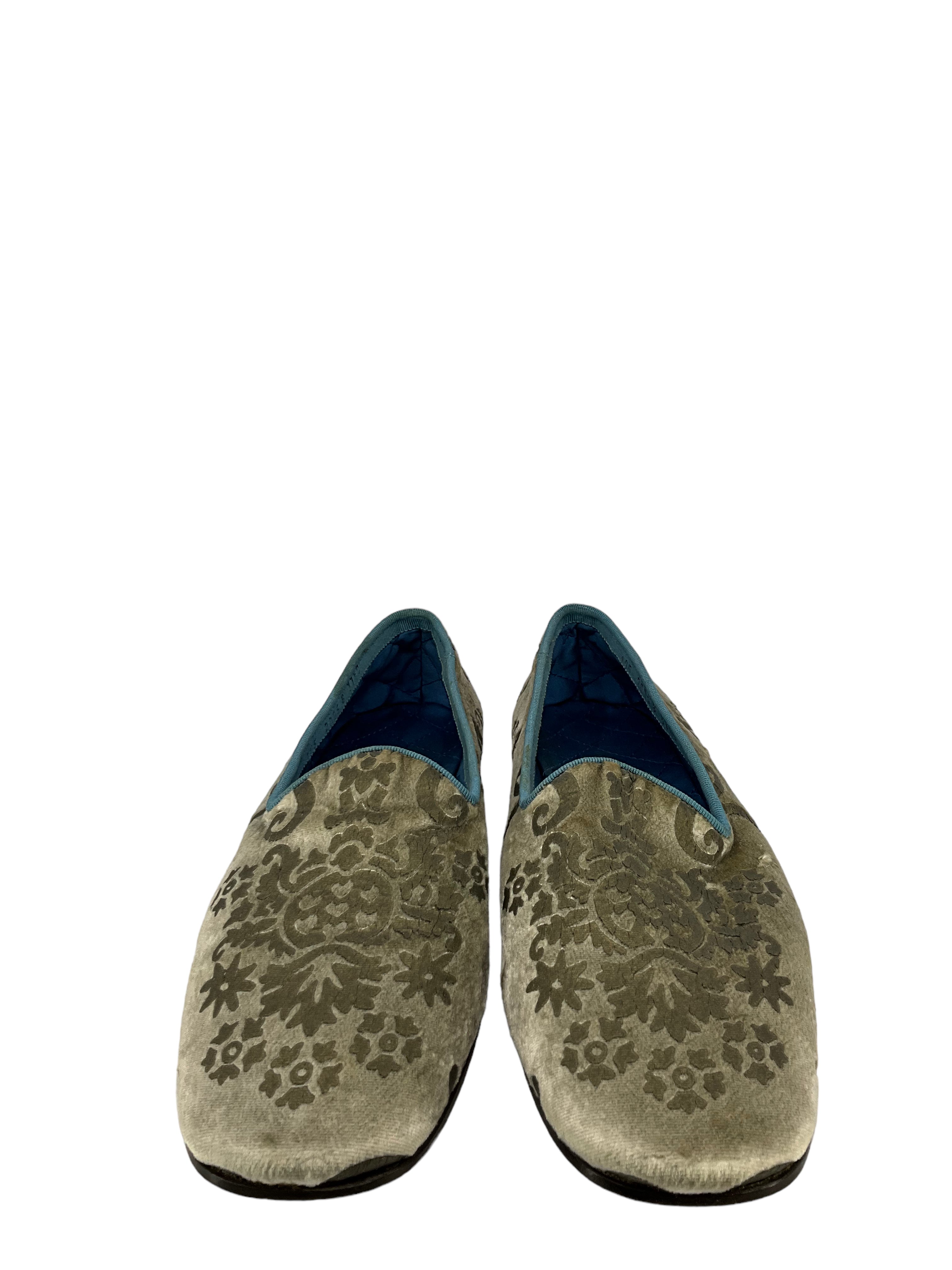 Gucci Gold Brocade Ballet Flats Women's Size 7.5 - Elegant Comfort for Parties, Weddings & Special Occasions