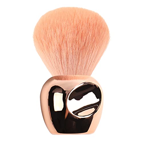BQAN Soft Kabuki Nail Dust Brush - Professional Nail Art Powder Remover & Cleaner for Acrylic, UV Gel & Makeup | Rose Gold | Perfect for Salon, Home Manicures & Nail Art Enthusiasts